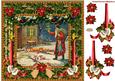 Christmas Vintage Santa Claus 8x8ins Topper