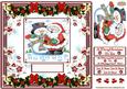 Christmas Santa & Snowman Decoupage Topper