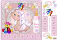 Baby Girl Pink Decoupage Topper