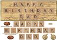 Happy Birthday Dad Large Dl Card Front