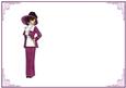 Lady in Pink Blank Insert