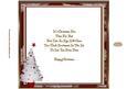 Santa in the Snow 8 x 8ins Vintage Insert