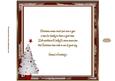 Santa in the Snow 8 x 8ins Vintage Insert 2