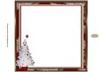 Santa in the Snow 8 x 8ins Vintage Insert 3