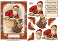 Christmas Santa is Here Decoupage Topper 3