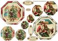 Vintage Christmas Pyramid Toppers x 2 Sheet 1