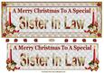 Sister in Law Large Dl Christmas Card Front