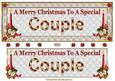 To a Special Couple Christmas Large Dl Card Front
