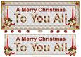 Merry Christmas To You All Large dl Topper