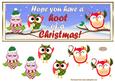 Have a 'hoot' of a Christmas Dl Card Front