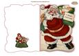 Christmas Vintage Santa Shaped Quick Card