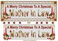 Mother in Law Dl Christmas Card Front