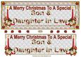 Son & Daughter in Law Christmas Dl Card Front