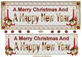 Merry Christmas & Happy New Year Dl Card Front