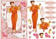 Lady of Fashion Decoupage Topper