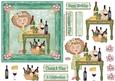 Glass of Wine Decoupage Topper