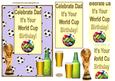 A World Cup Birthday Dad Pyramid Card Front
