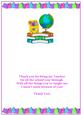 Thank You Teacher Insert