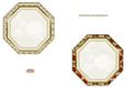 Christmas Octagon Inserts x 2 with Verse