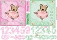 Dancing Ballerina Bear Age Card Front