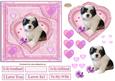 Puppy Love in Love Decoupage Topper
