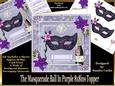 The Masquerade Ball in Purple Approx: 8x8ins Topper Mini Kit
