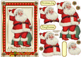 Father Christmas Decoupage Topper