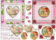 Love Birds 5x5ins Romantic Toppers