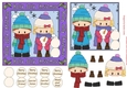 Christmas Winter Snowballs 6x6ins Decoupage Topper