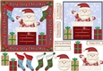 Christmas Jolly Santa 6x6ins Decoupage Topper