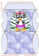 Christmas Penguin In Blue Pillow Box 1