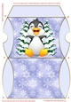 Christmas Penguin In Blue Pillow Box 2