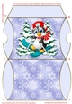 Christmas Penguin Blue Pillow Box 6