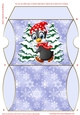 Christmas Penguin Blue Pillow Box 13
