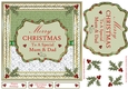 Merry Christmas To A Special Mum & Dad Vintage Topper