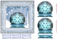 Christmas Winter Snow Globe Quick Card 2