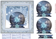 Christmas Winter Snow Globe Quick Card 3