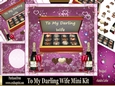 To My Darling Wife Chocolates Decoupage Topper Mini Kit
