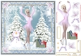 Skating on Ice Christmas Decoupage Topper 2