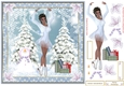 Skating on Ice Christmas Decoupage Topper 3