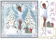 Skating on Ice Christmas Decoupage Topper 4