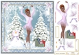 Skating on Ice Christmas Decoupage Topper 5