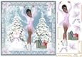 Skating on Ice Christmas Decoupage Topper 6