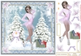 Skating on Ice Christmas Decoupage Topper 7