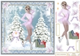 Skating on Ice Christmas Decoupage Topper 8
