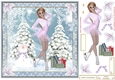 Skating on Ice Christmas Decoupage Topper 9