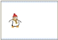 Happy Penguin Christmas Blank Insert 