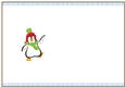Happy Penguin Christmas Blank Insert