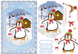 Happy Penguin Christmas Decoupage Topper 4