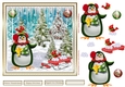 Penguins Love Christmas Decoupage Topper 3